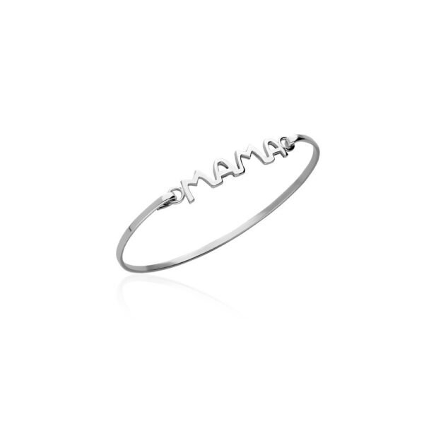 Pulsera Brazalete Mamá Plata Ley 925