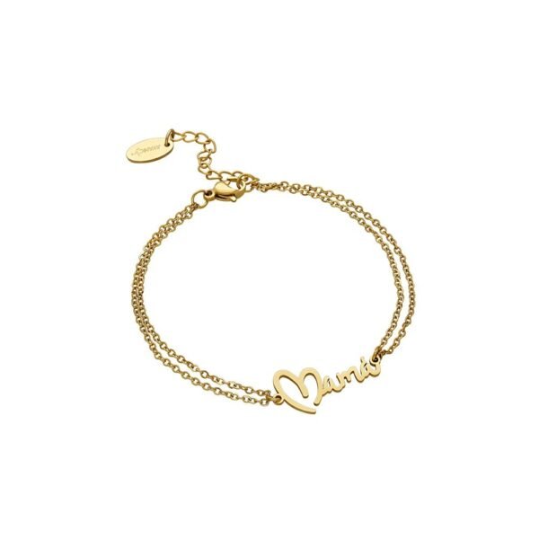 Pulsera Corazón Mamá Acero 316 L