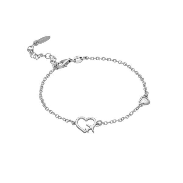 Pulsera Corazón Viajero Plata Ley 925