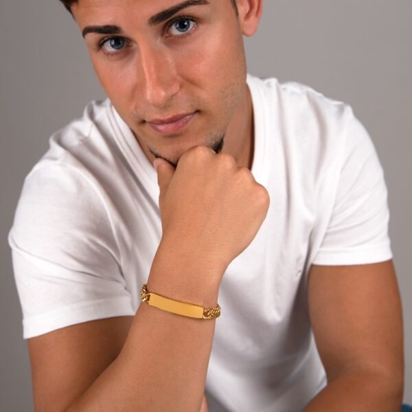 Pulsera Esclava Barbada Acero 316 L - Imagen 3