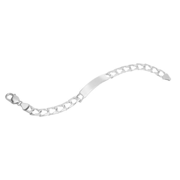 Pulsera Esclava Placa Plata Ley 925 - Imagen 3
