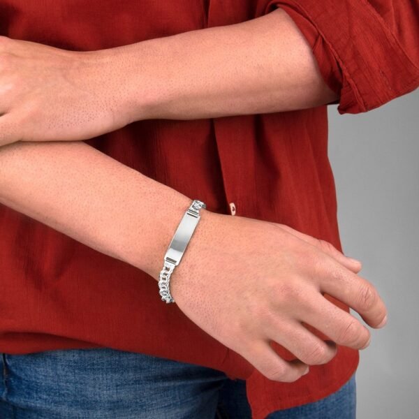 Pulsera Hungarina y Placa Plata Ley 925 - Imagen 2
