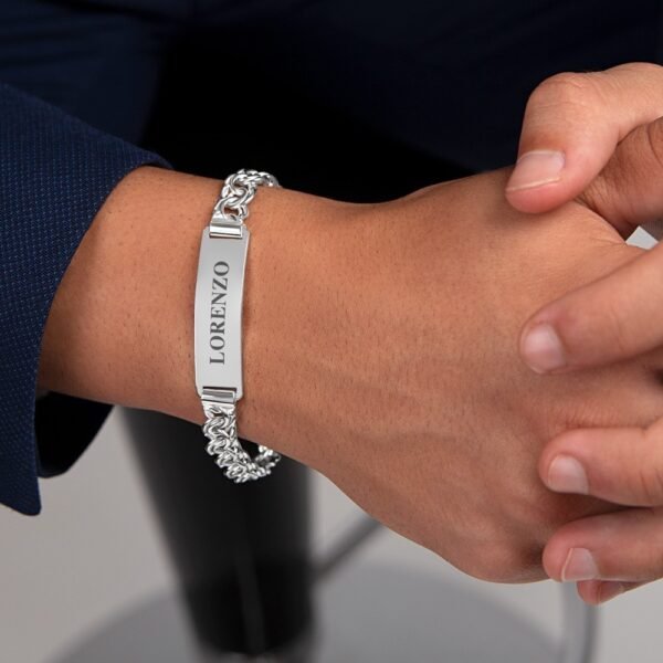Pulsera Hungarina y Placa Plata Ley 925 - Imagen 3