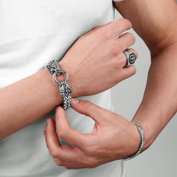Pulsera León Acero 316 L. - Imagen 2