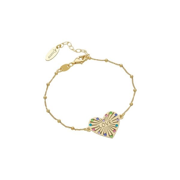 Pulsera Love Corazón Plata Ley 925
