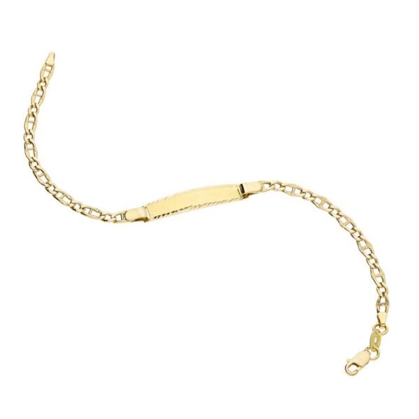 Pulsera Marina Placa Oro 18 Klt - Imagen 2