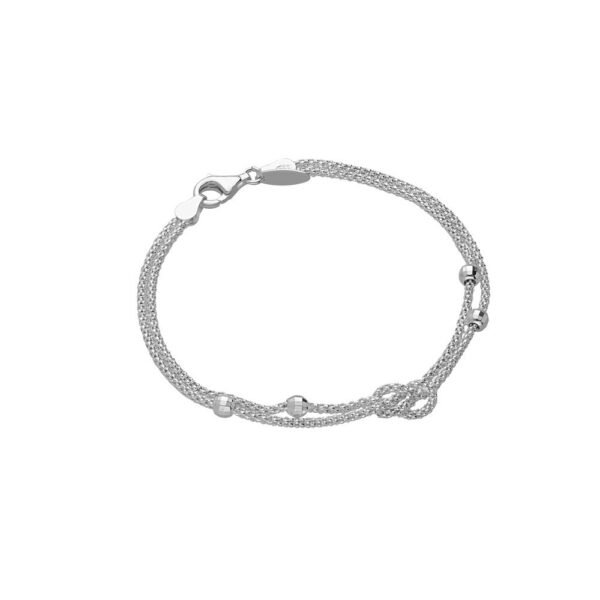 Pulsera Nudos Plata Ley 925