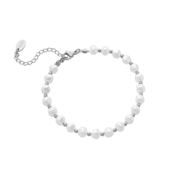 Pulsera Perla Barroca Acero 316 L