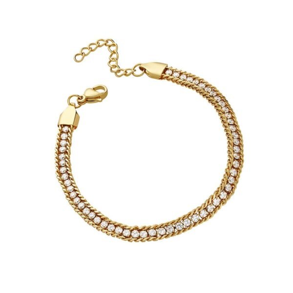 Pulsera Princesa Circonitas Acero 316 L