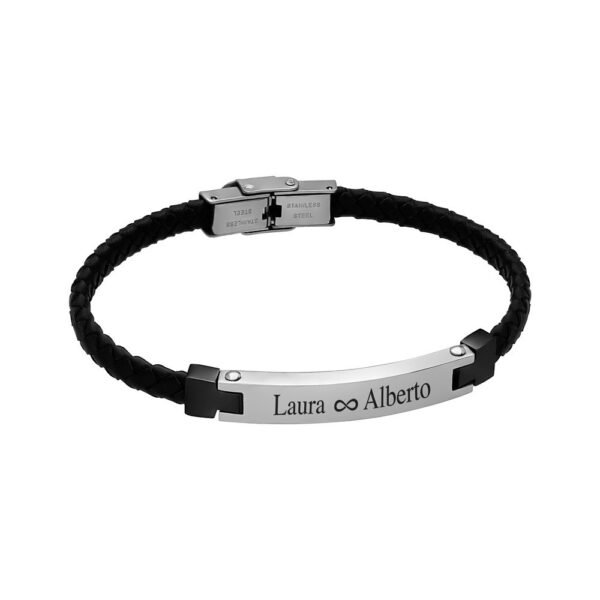 Pulsera Style Men in Black Acero 316 L