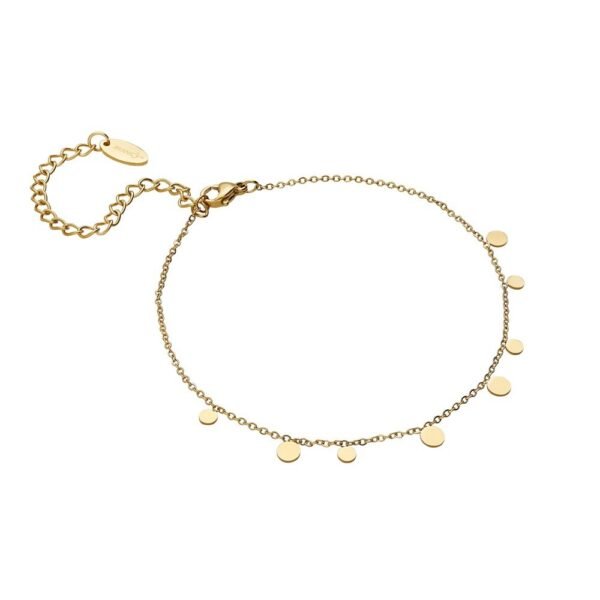 Pulsera Tobillera Discos Acero 316 L