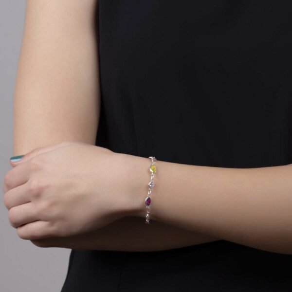 Pulsera Tutti Frutti Plata Ley 925 - Imagen 2