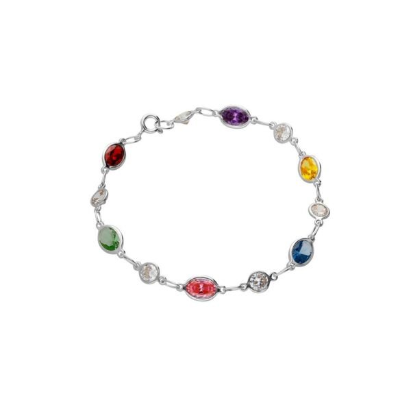 Pulsera Tutti Frutti Plata Ley 925